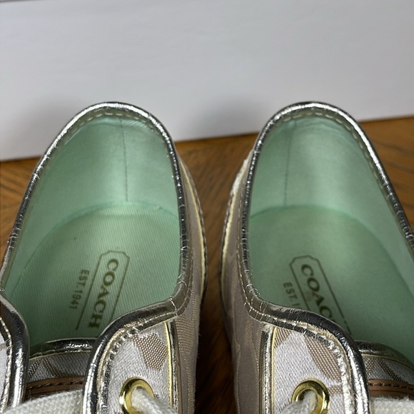 HTF COACH DEE POPPY DAISY C APPLIQUE SIGNATURE SNEAKERS - Picture 10 of 16